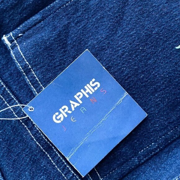 NWT Vintage Graphis High Waist Floral Embroidered Skinny Jeans XS - Picture 9 of 10